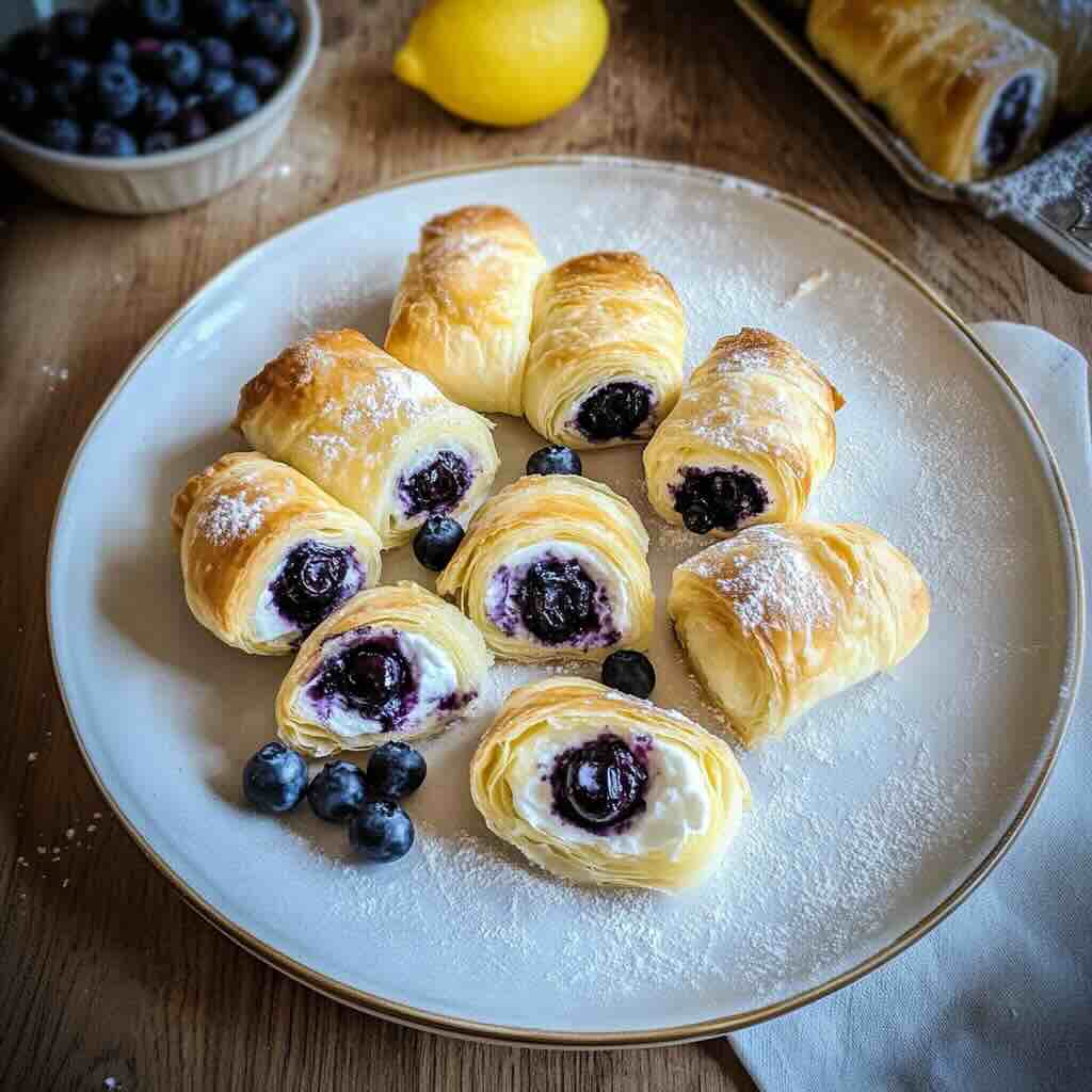 Blueberry Cheesecake Rolls