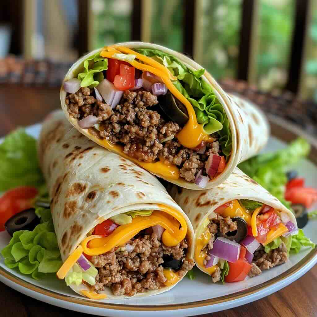 Nacho Cheese Beef Wrap