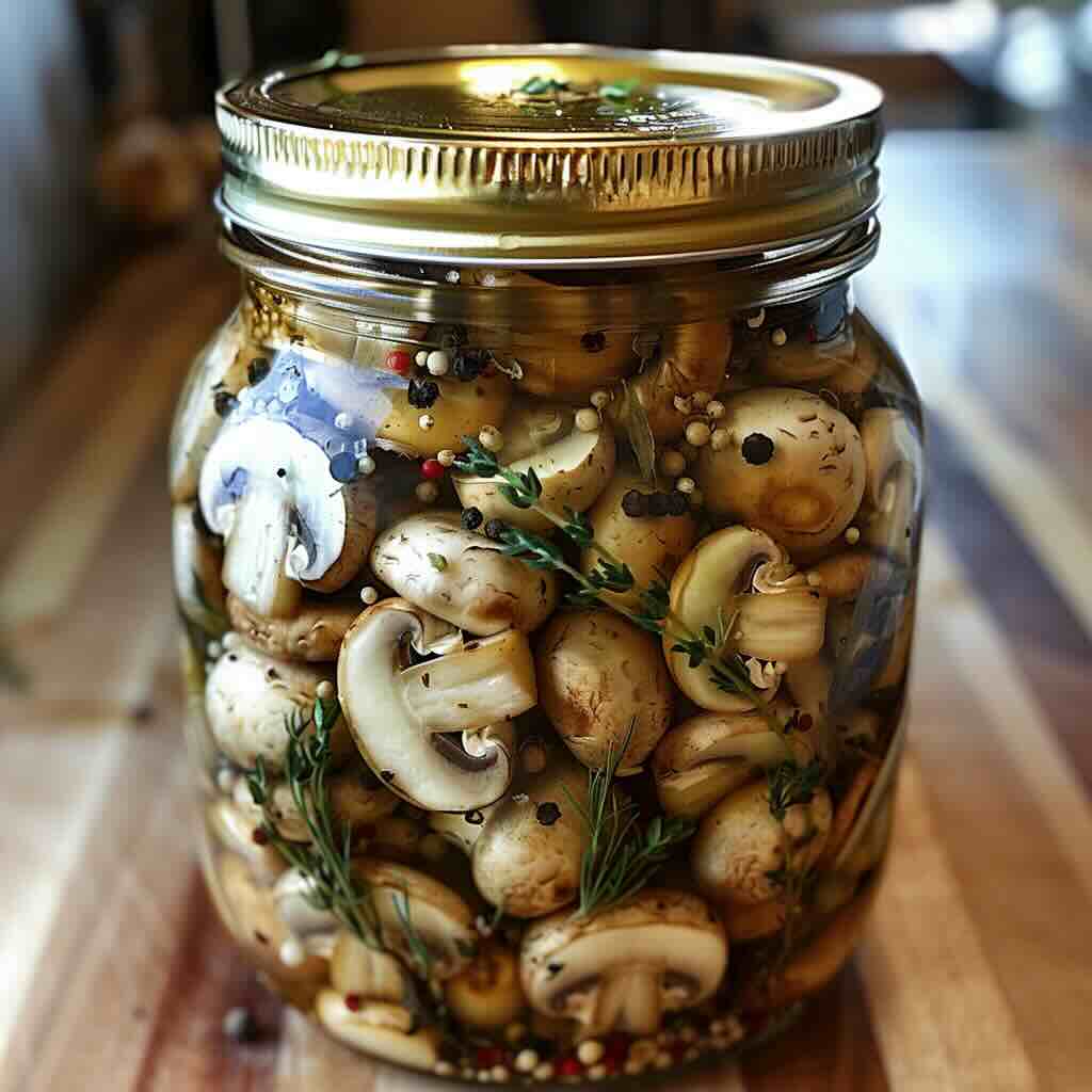 Pickled Mushrooms recipe