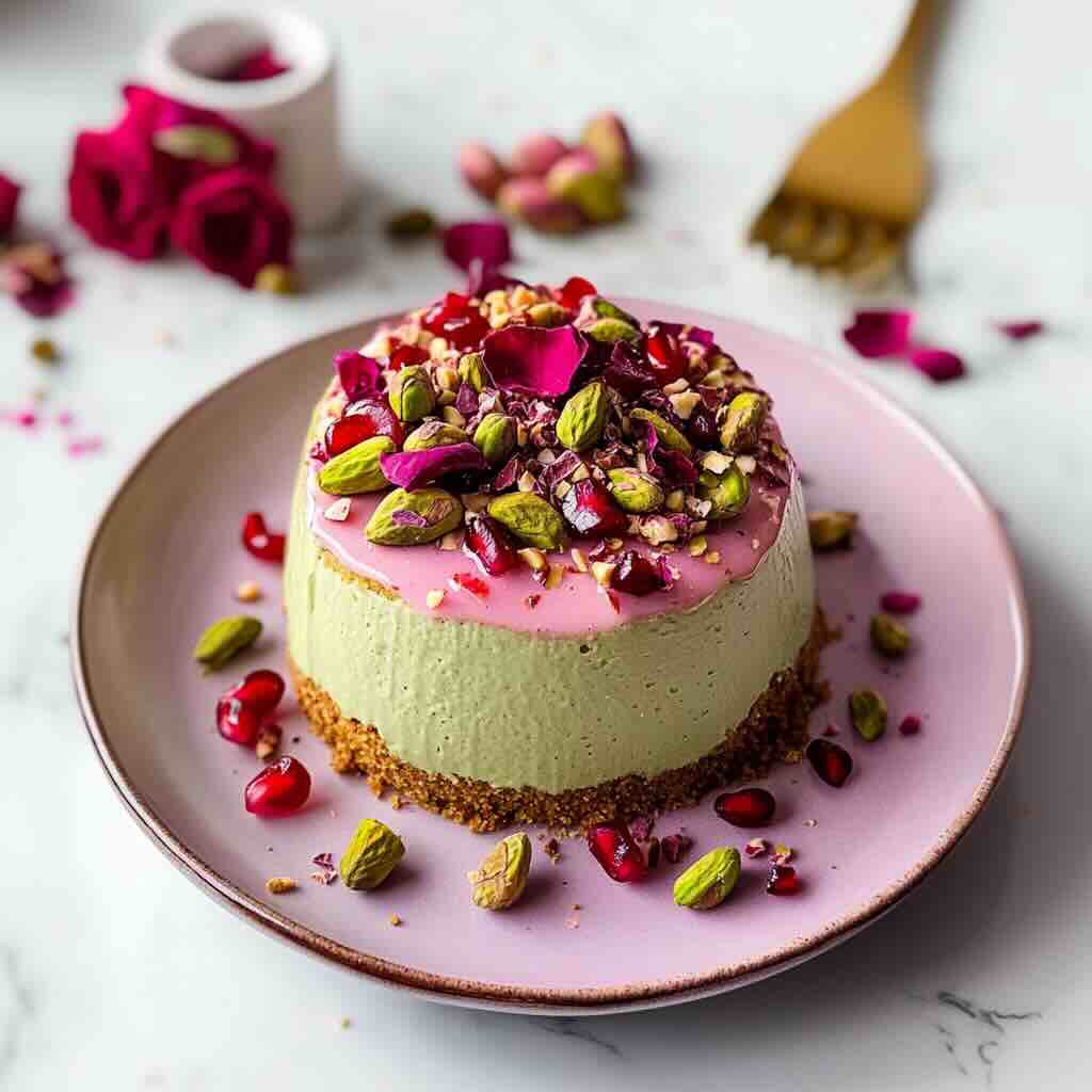 Pistachio Rose Cake