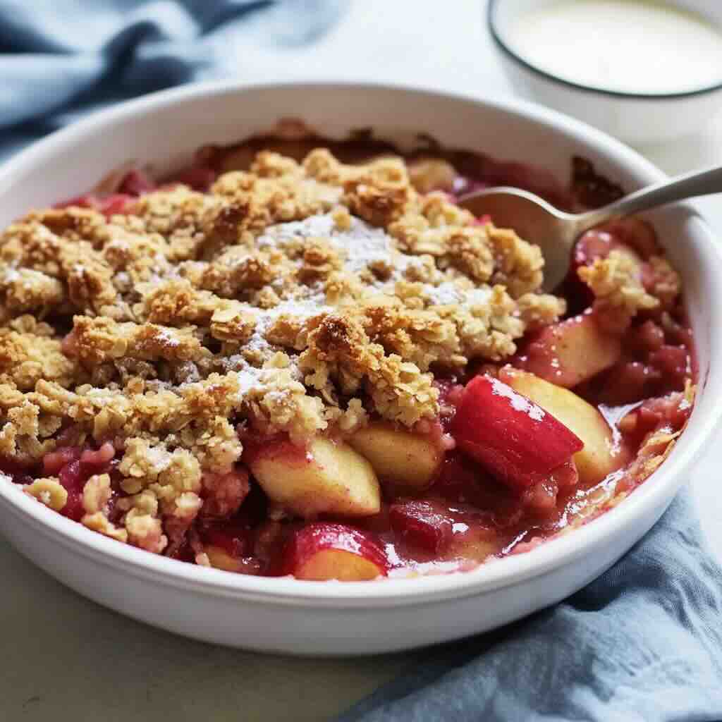 Rhubarb Apple Crumble