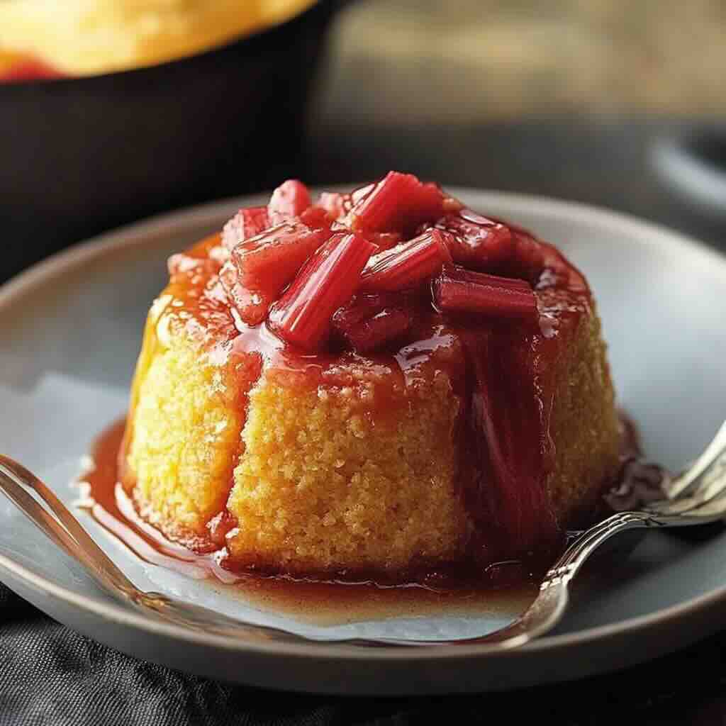 Rhubarb Steamed Pudding