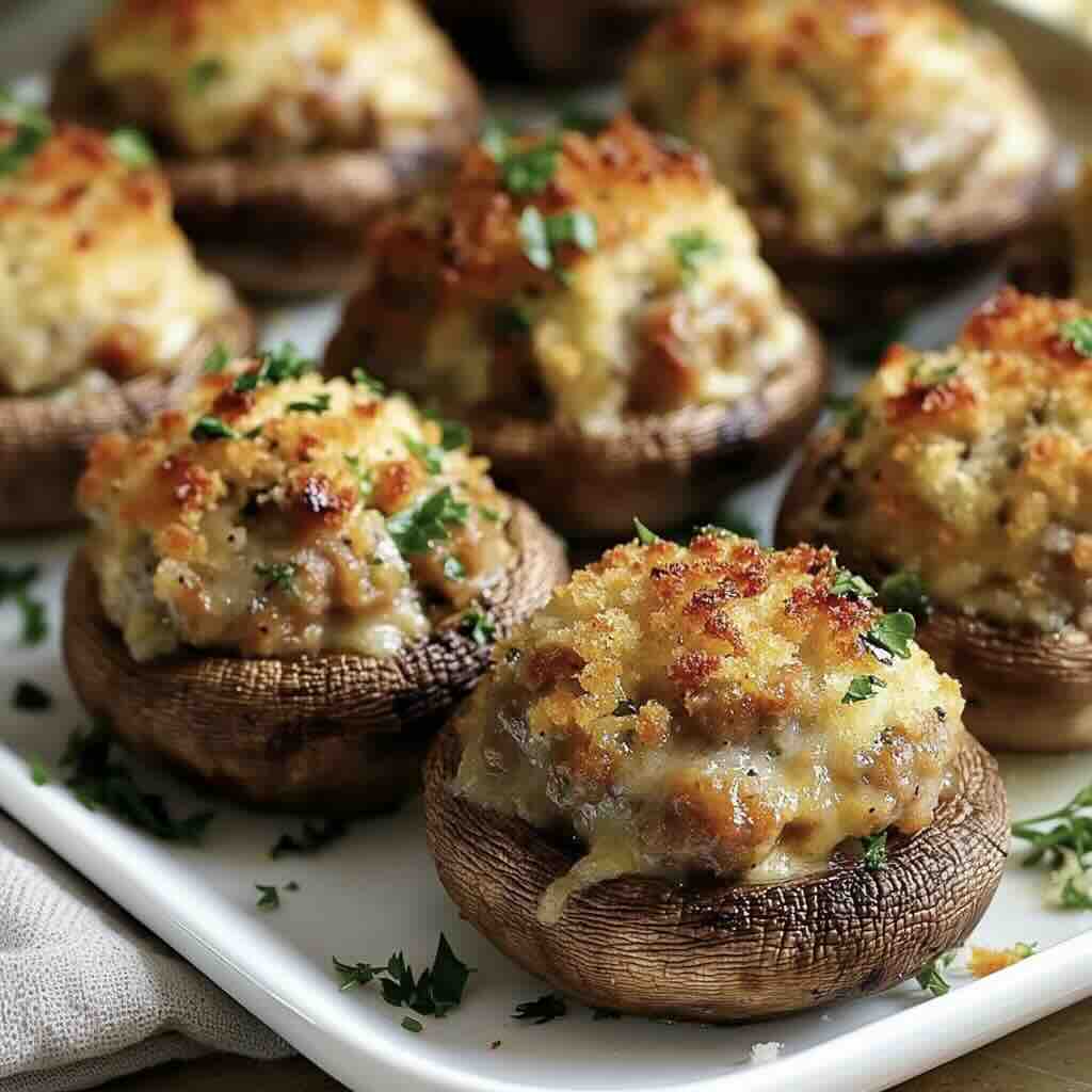 Sausage Stuffed Mushrooms