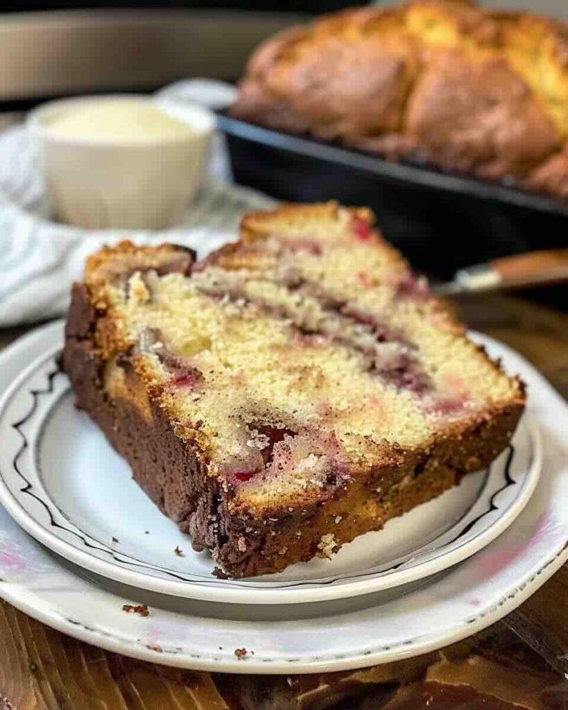 Cinnamon Swirl Rhubarb Bread