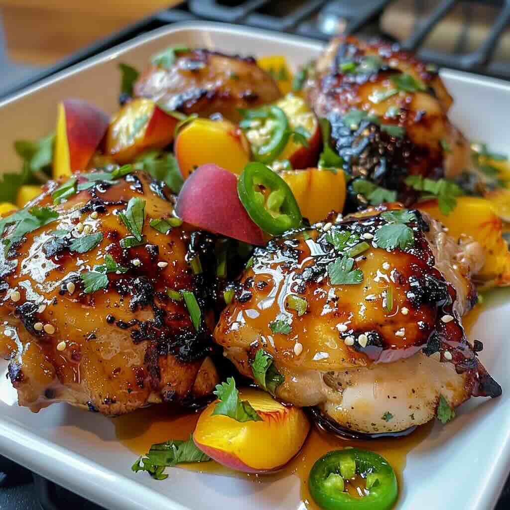 Jalapeño Peach Chicken