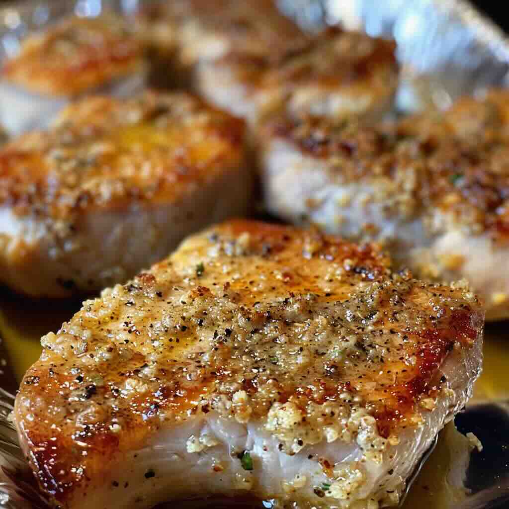 Parmesan Baked Pork Chops