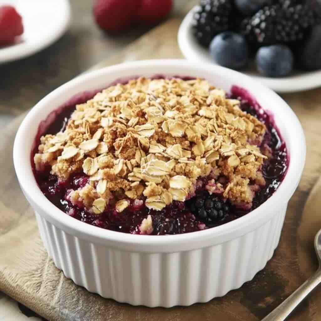 Rhubarb Berry Crisp