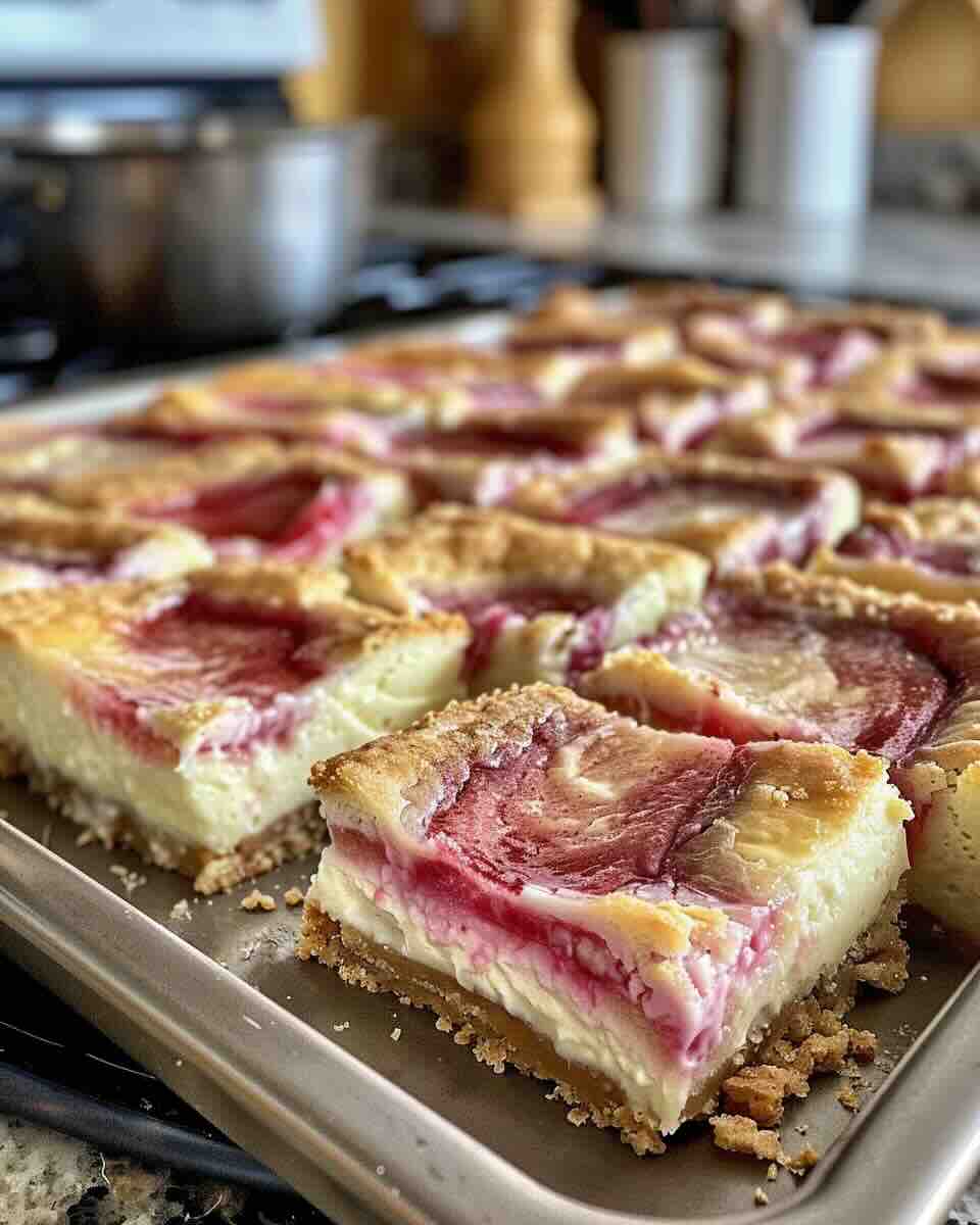 Rhubarb Cheesecake Bites