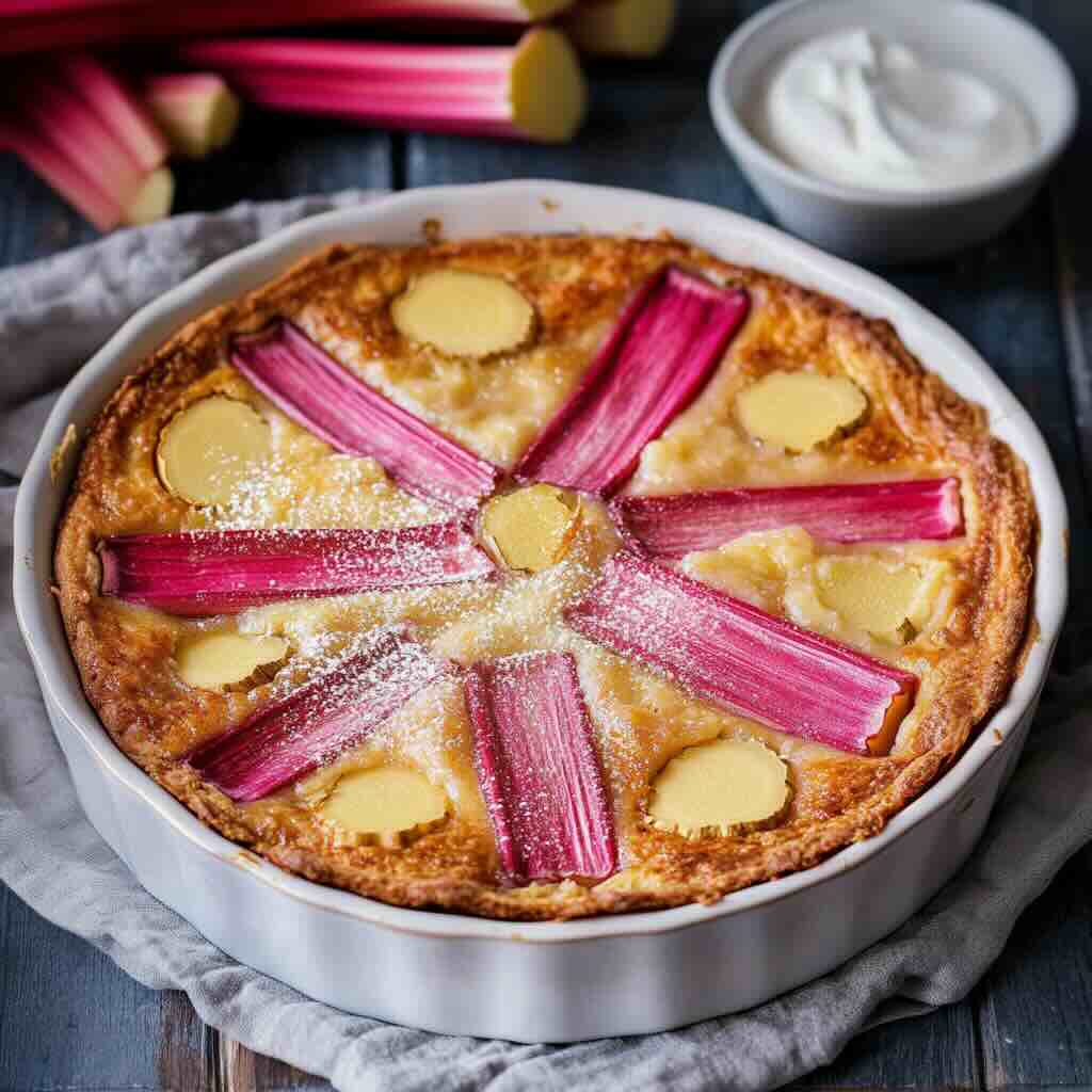 Rhubarb Clafoutis