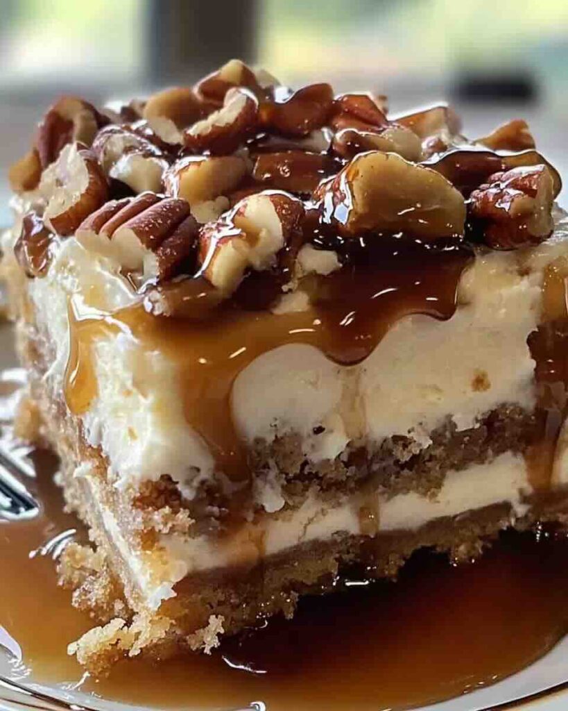 Butter Pecan Praline Poke Cake Recipe