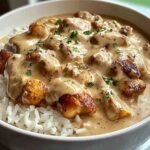 Creamy Smothered Chicken and Rice Recipe