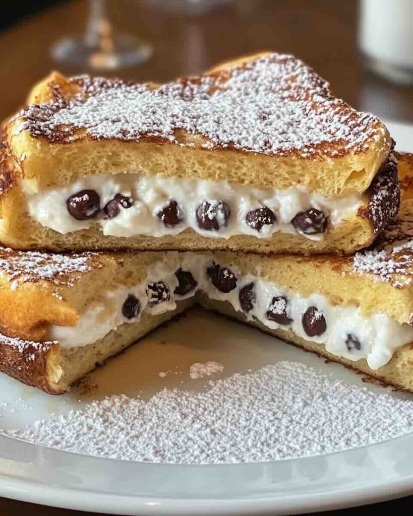 Decadent Cannoli Stuffed French Toast Recipe