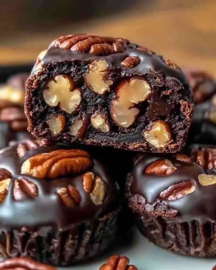 Pecan Pie Brownie Bites