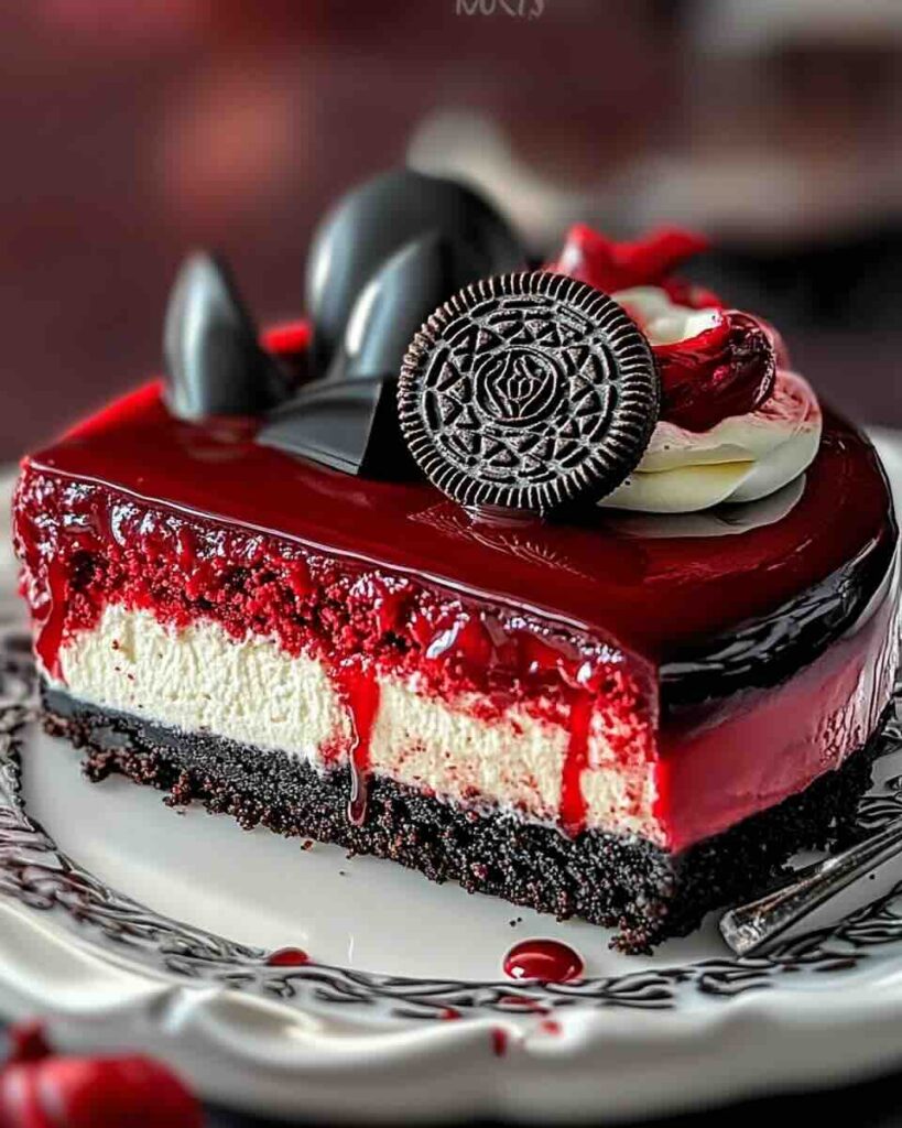 Red Velvet Oreo Cheesecake